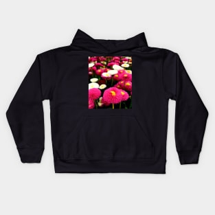 Pretty Pink and White Daisies Kids Hoodie